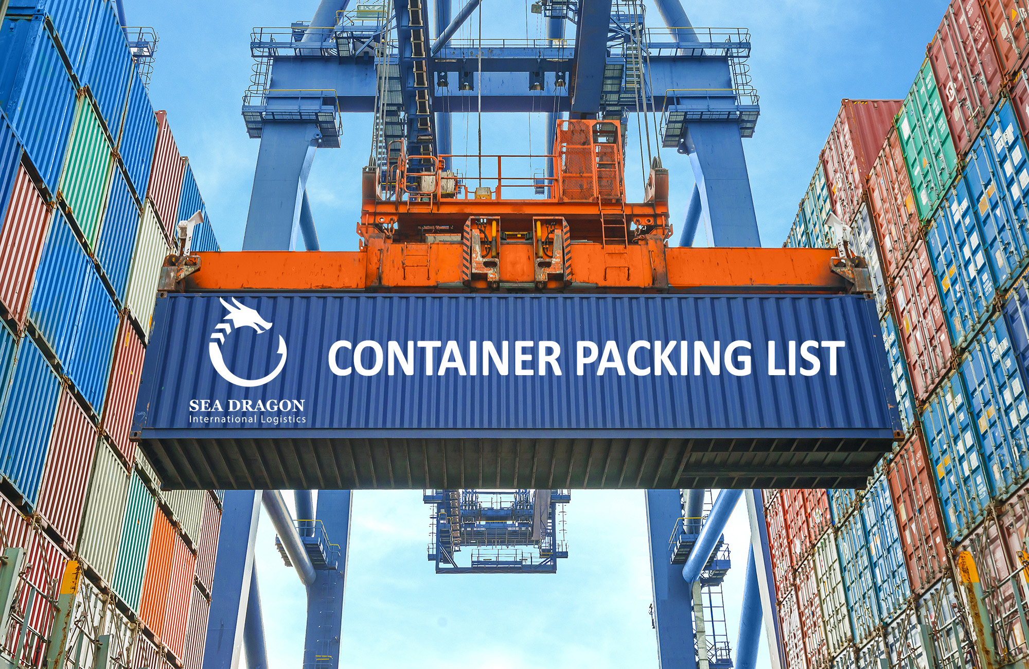 CONTAINER PACKING LIST FORM  - SEA DRAGON INTERNATIONAL LOGISTICS